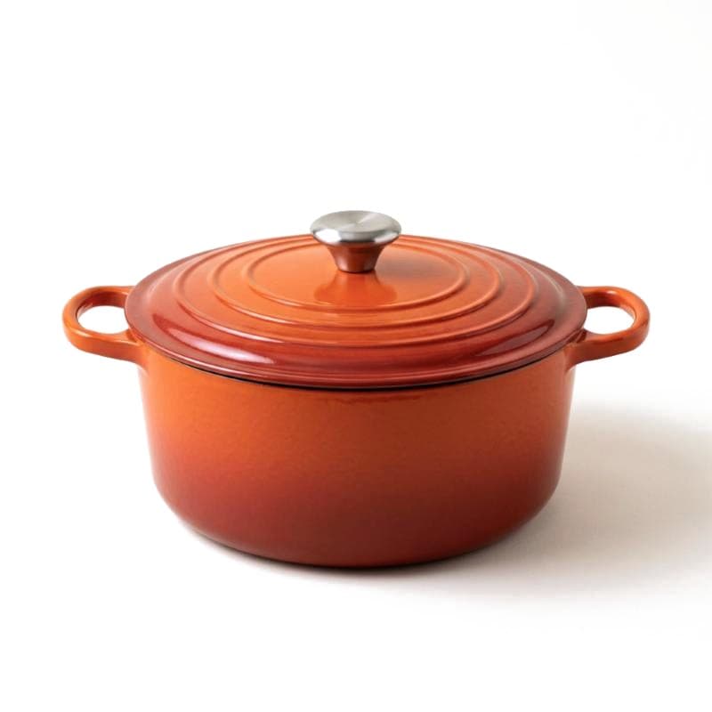 Cocotte en fonte émaillée orange