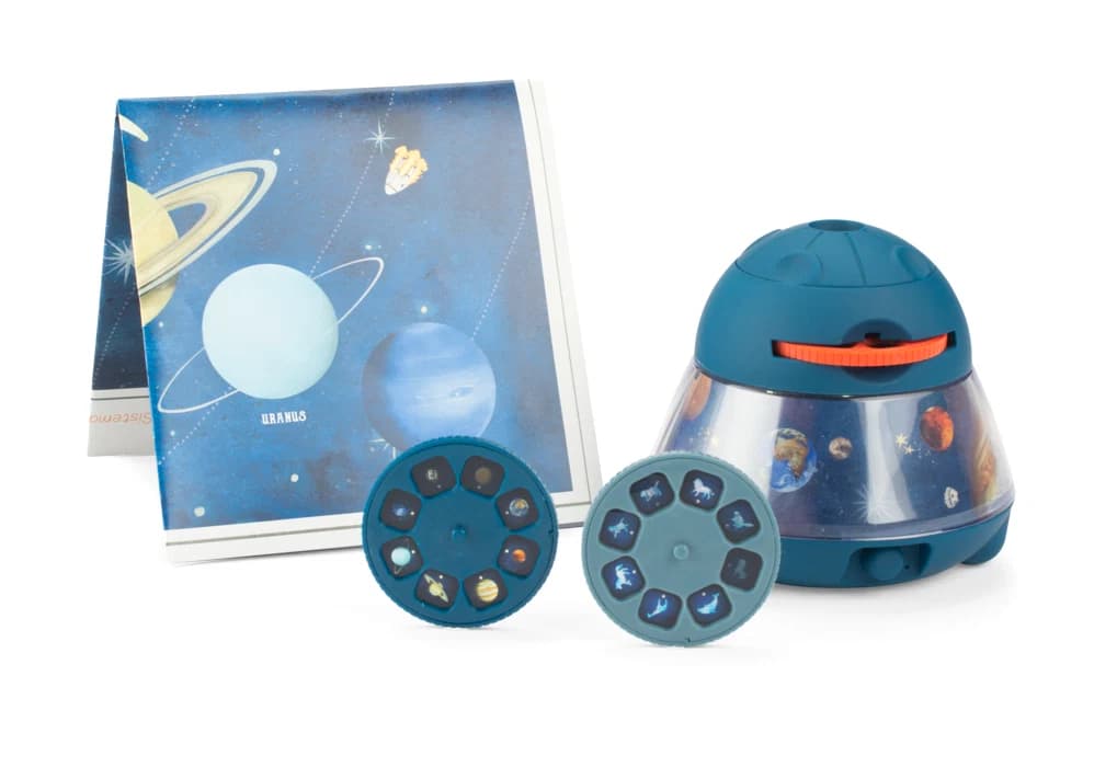 Projecteur d’images en forme de fusée et ses disques