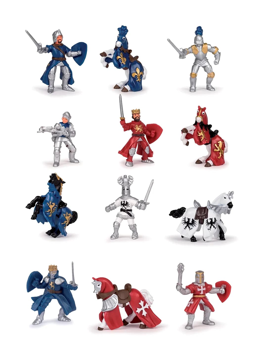 Douze mini chevaliers