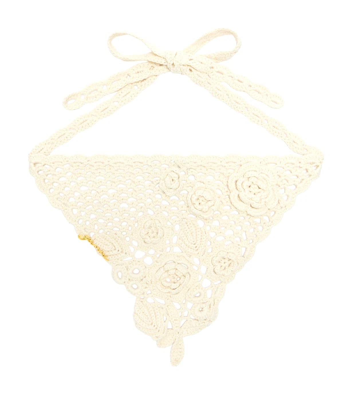 Foulard en coton crocheté