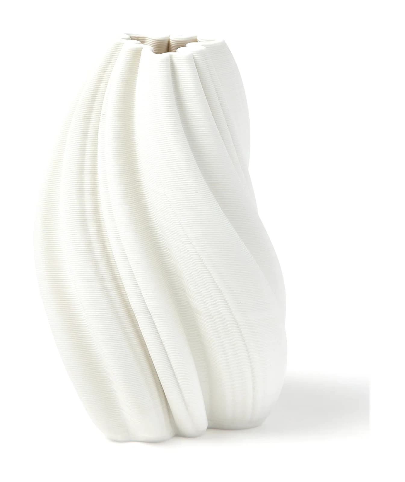 Vase en porcelaine imprimé en 3D Melody, haut. 18 cm