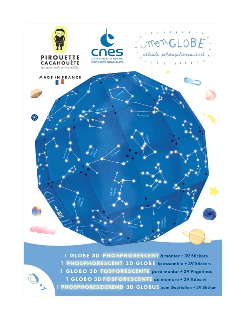 mon Globe céleste 3D phosphorescent à construire