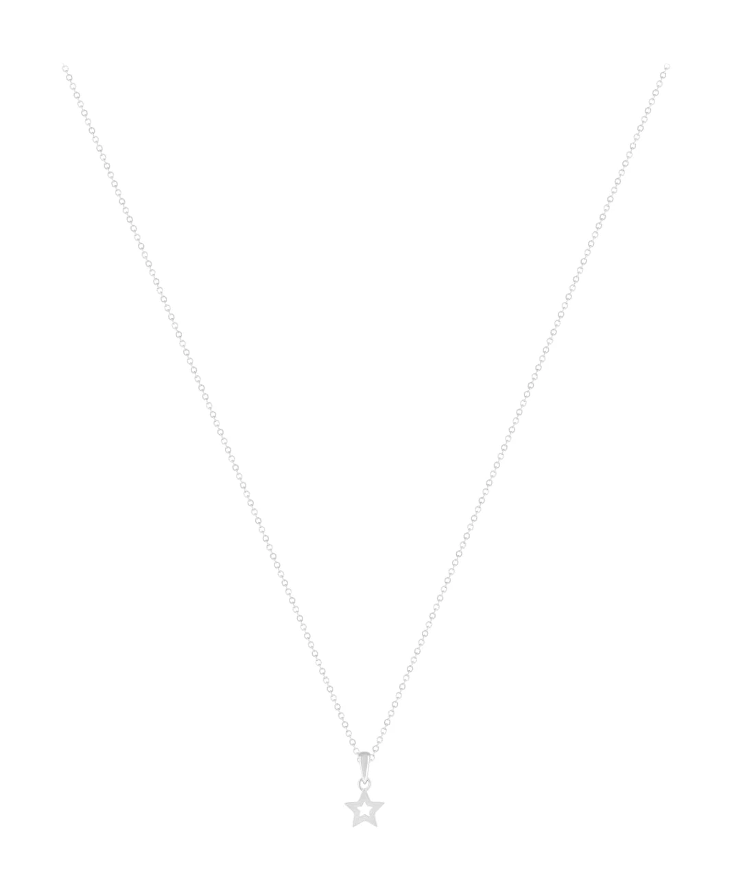 Collier argent 925 étoile 45cm