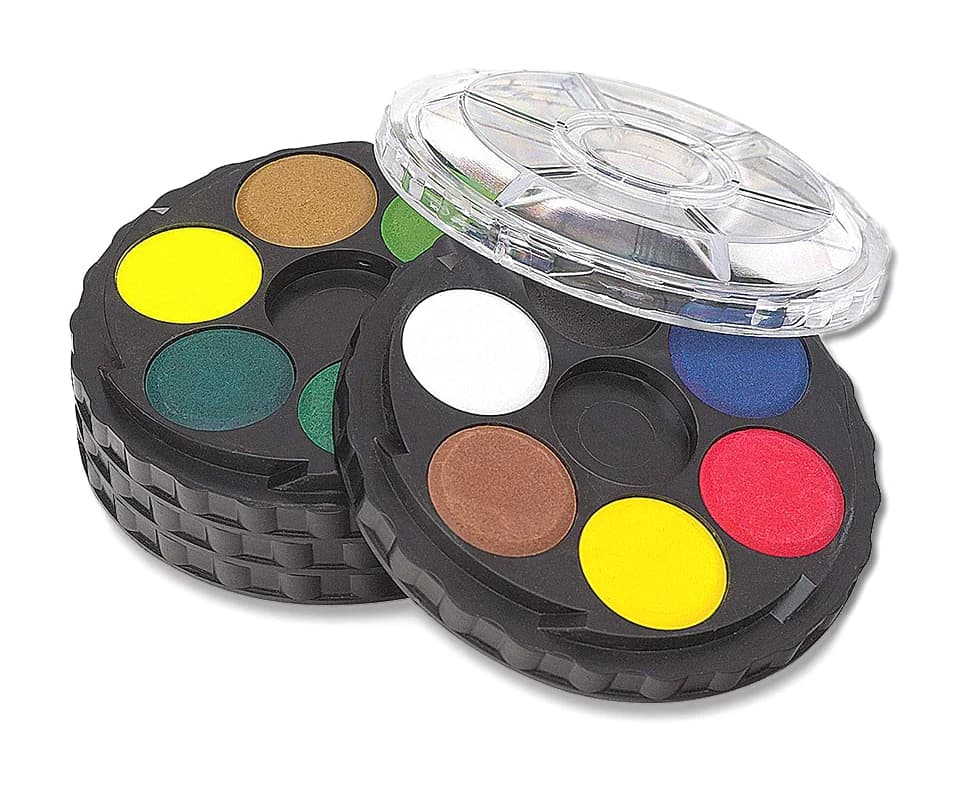 Disques d'aquarelles 24 couleurs