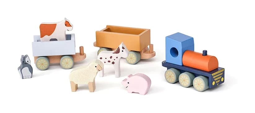 Train d'animaux de ferme