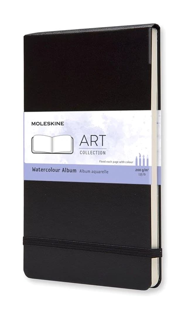 Carnet Aquarelle 13 x 21 noir - Moleskine