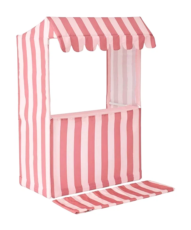 Marchande Textile rayé rose