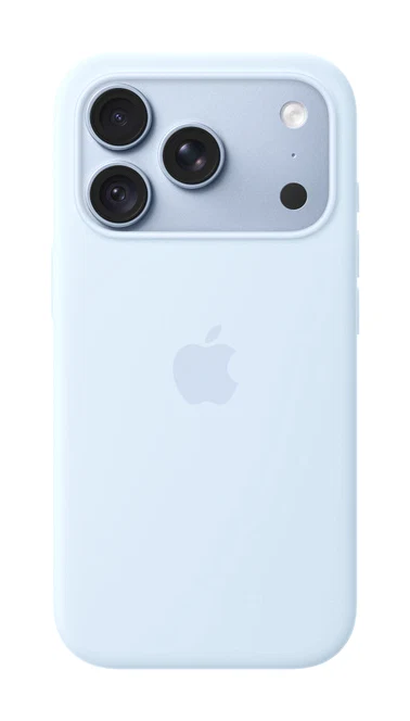 Coque en silicone avec MagSafe pour iPhone 18 Pro - Bleu lumineux