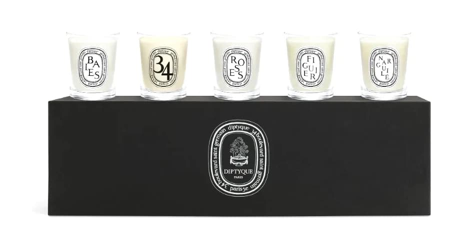 Coffret de 5 bougies miniatures emblématiques - Pré-composé