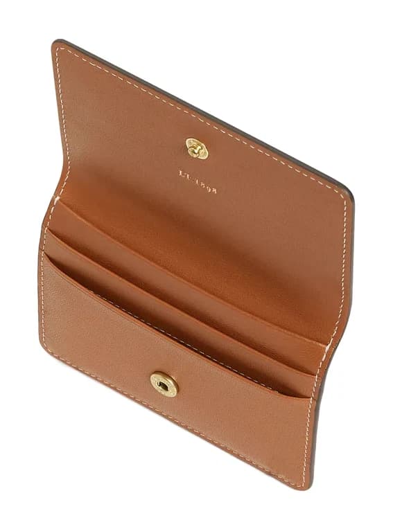 Petit porte cartes à rabat Louison en cuir lisse