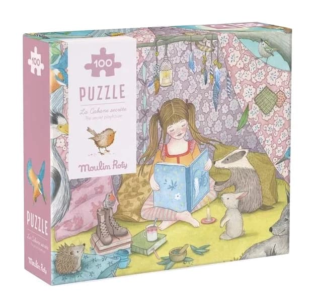 Puzzle de la cabane secrète, 100 pièces