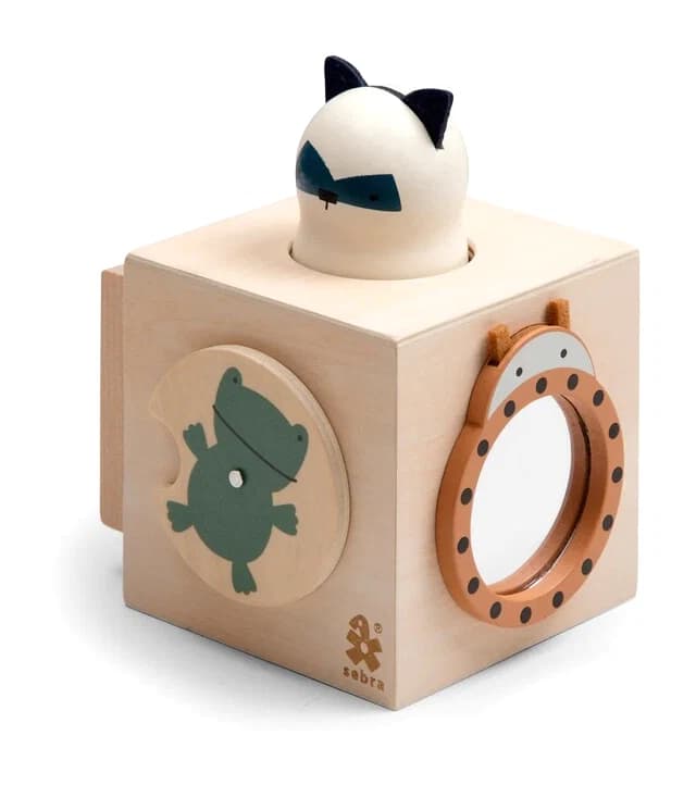 Cube d'activité en bois Woodland