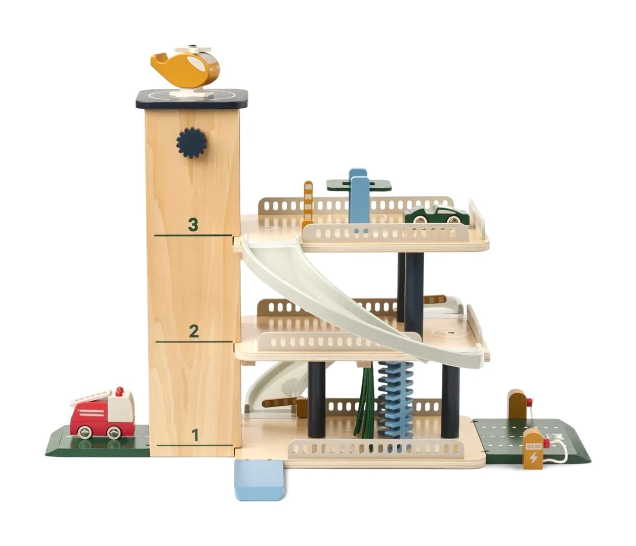 Tour de stationnement en bois JORDY - Beach Blue Multi mix