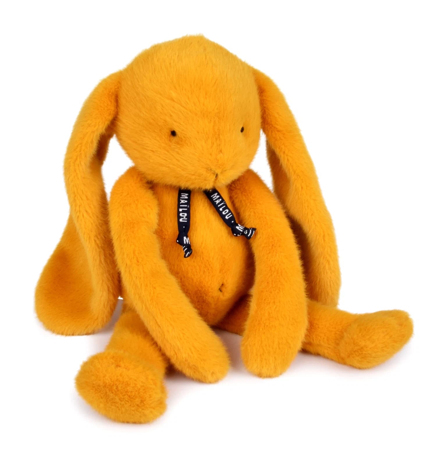 Peluche Lapin Méloé safran 37 cm