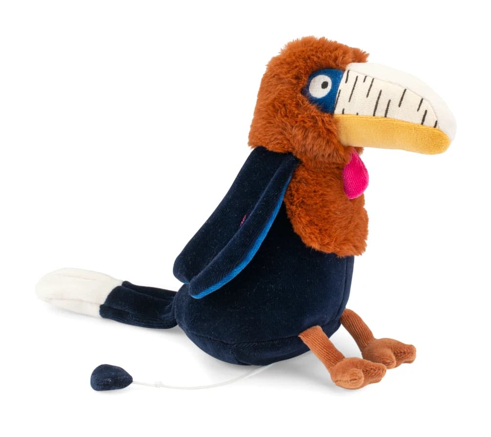 Peluche musicale Calao Litchi