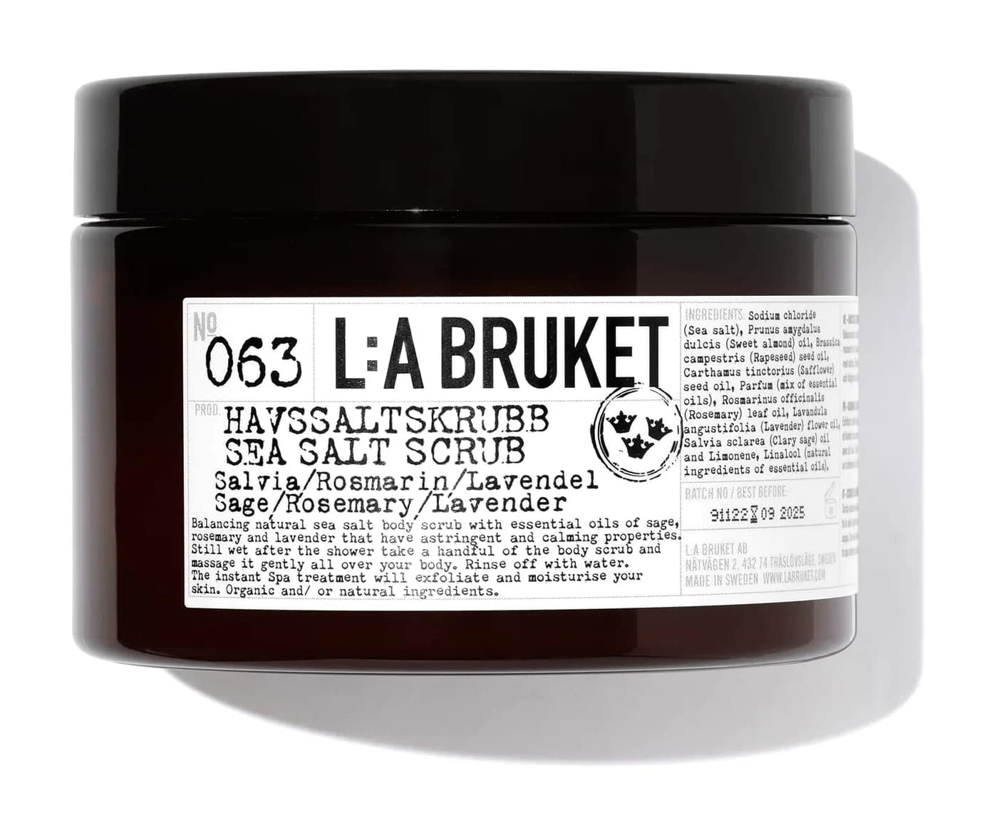 Sea Salt Scrub Gommage Corps Sauge Romarin Lavande 063