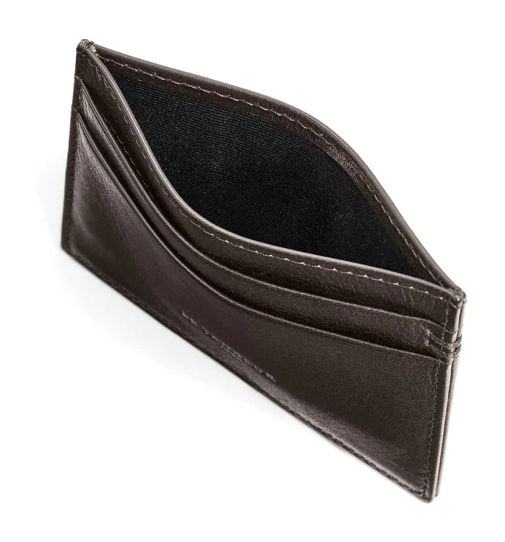 Porte cartes Lucien en cuir huilé