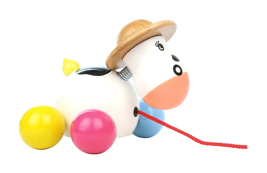 Jouet à tirer, Baby Rosy la vache